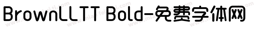 BrownLLTT Bold字体转换